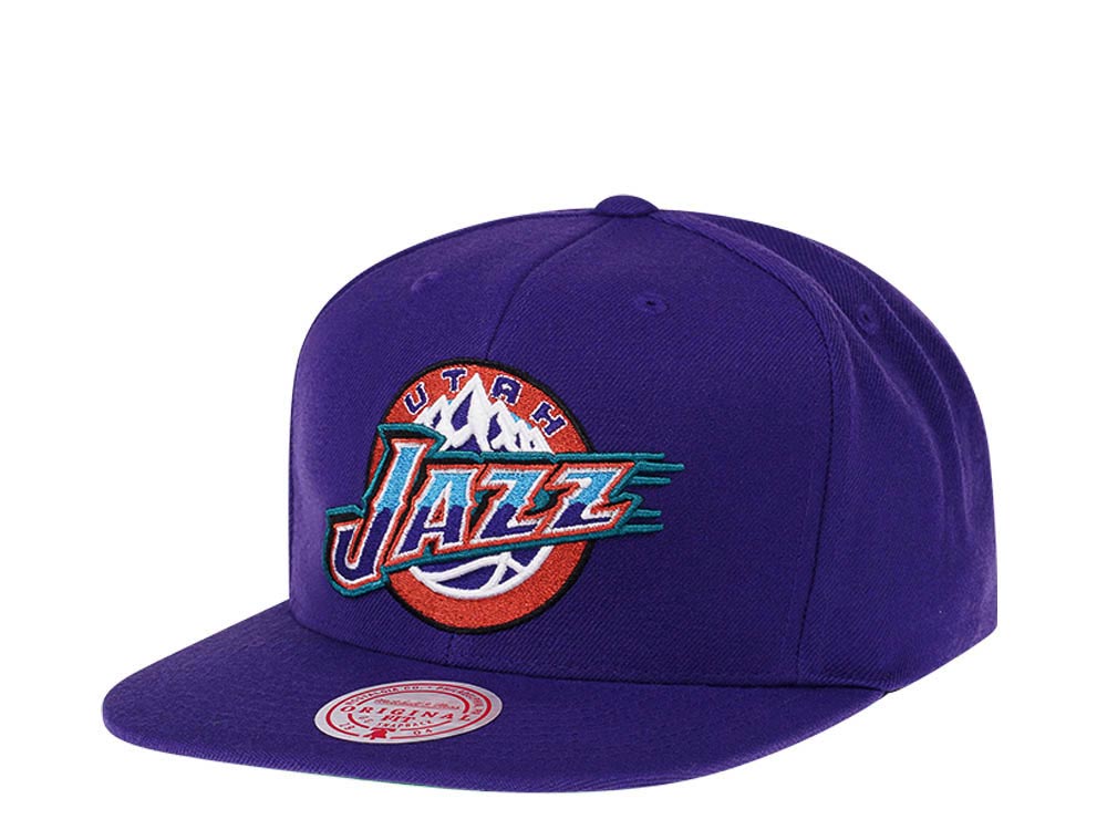 Mitchell & Ness Utah Jazz Hardwood Classics Purple Snapback Gorra