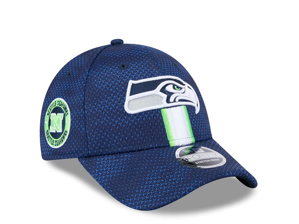 New Era Seattle Seahawks Sideline 2024 9Forty Stretch Snapback Gorra