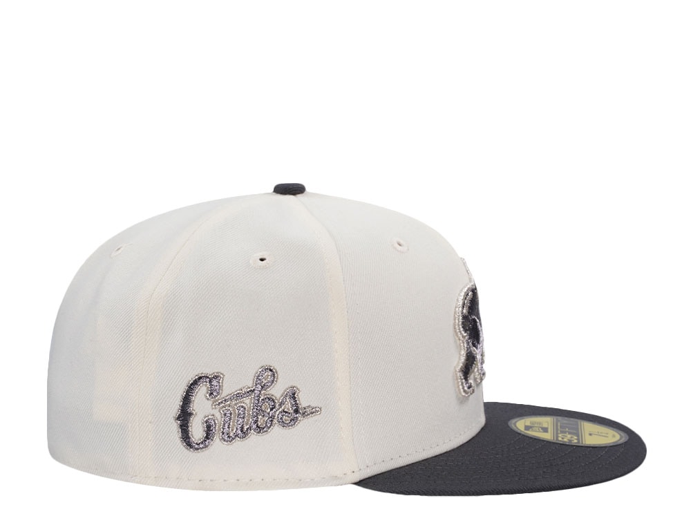 New Era Chicago Cubs Metallic Chrome Two Tone Edition 59Fifty Fitted Gorra