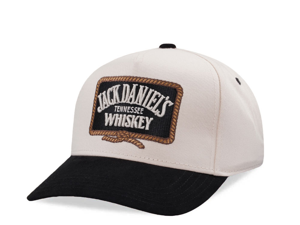 American Needle Jack Daniels Ivory Wrangler Edition Snapback Gorra
