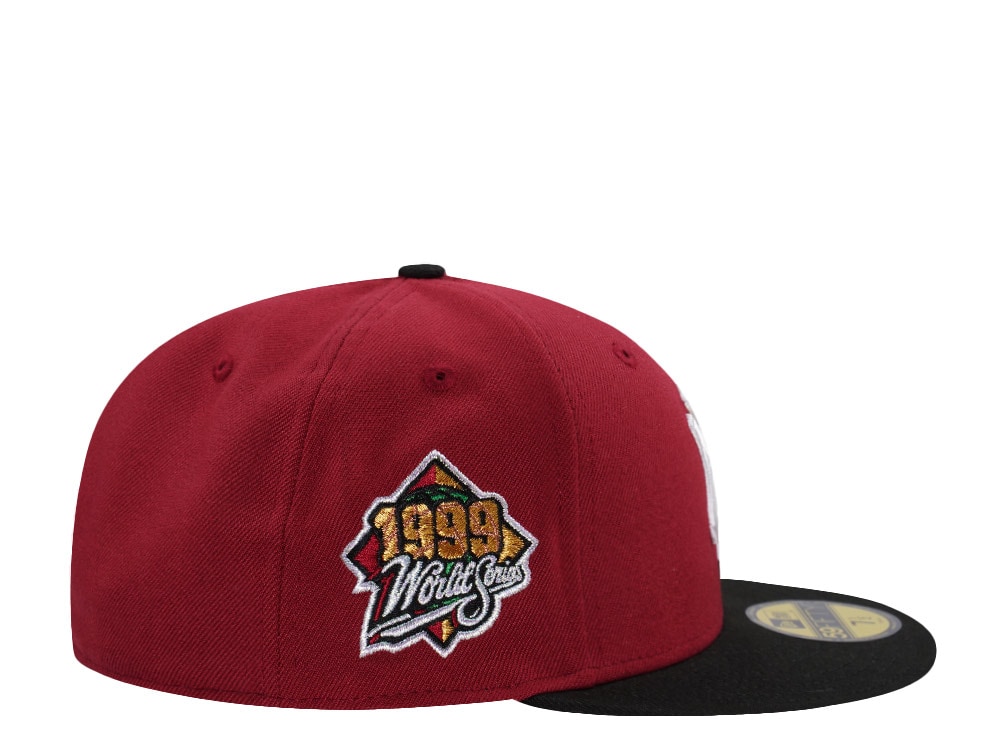 New Era New York Yankees World Series 1999 Lucky Cat Brick Red Two Tone Edition 59Fifty Fitted Gorra