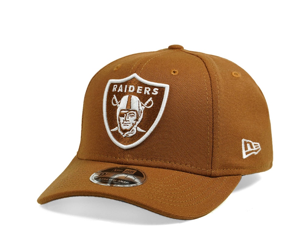 New Era Las Vegas Raiders Toasted Peanut Edition 9Fifty Stretch Snapback Gorra