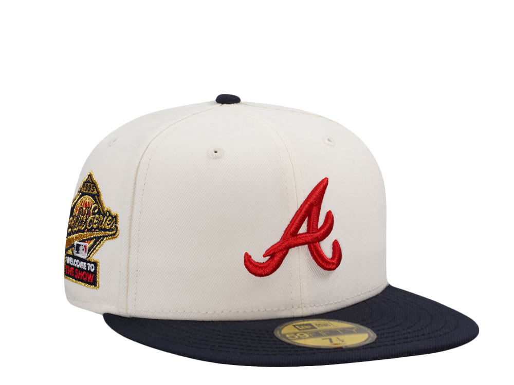 New Era Atlanta Braves World Series 1995 The Show Chrome Two Tone Edition 59Fifty Fitted Gorra