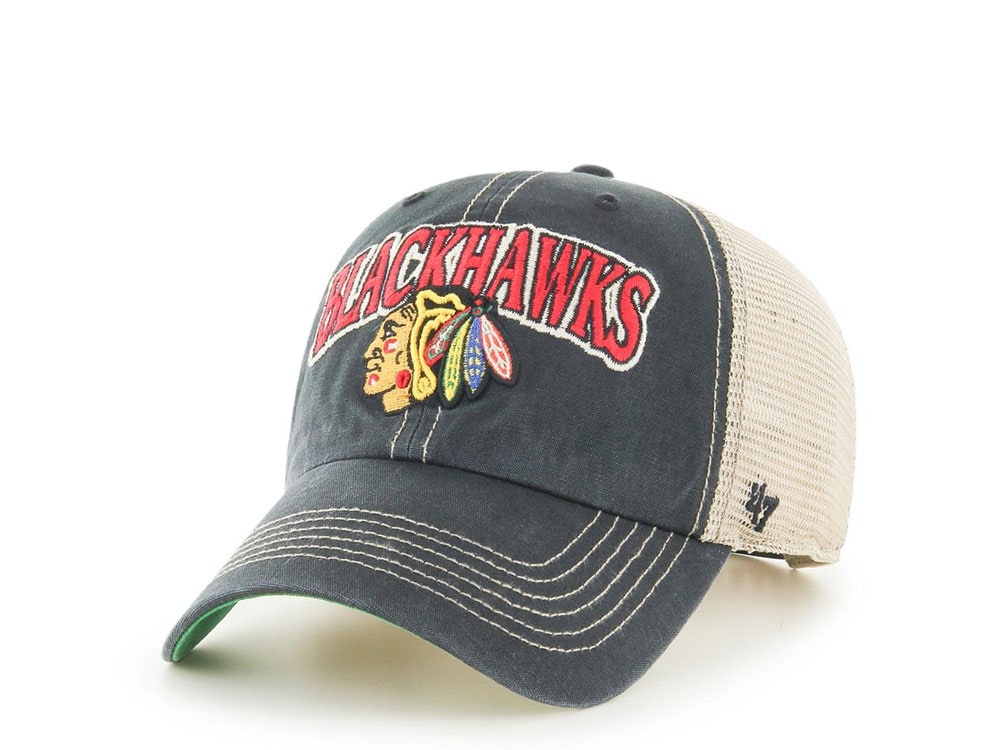47Brand Chicago Blackhawks Tuscaloosa Clean Up Trucker Snapback Gorra