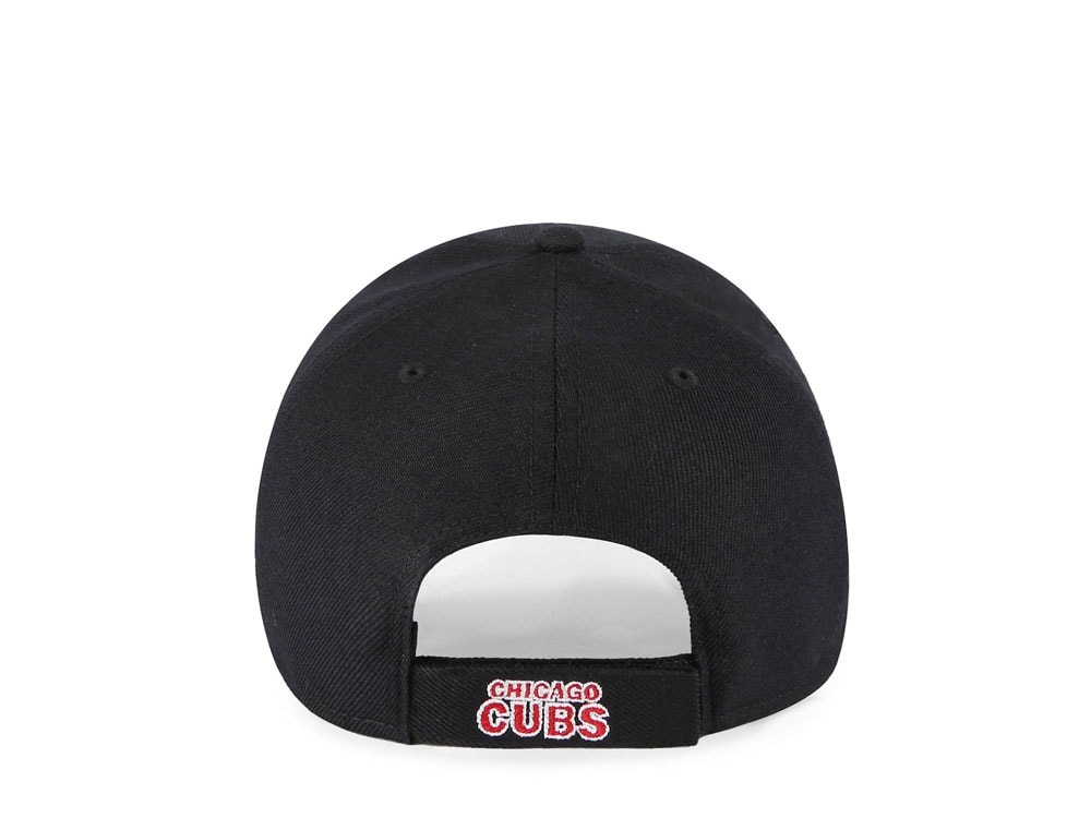 47Brand Chicago Cubs Black Classic Strapback Gorra