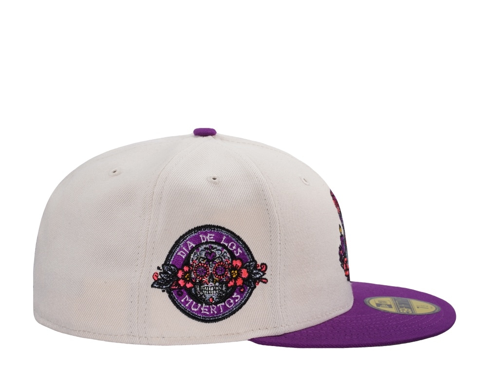 New Era Topperzstore Muertos Lady Light Cream Two Tone Edition 59Fifty Fitted Gorra