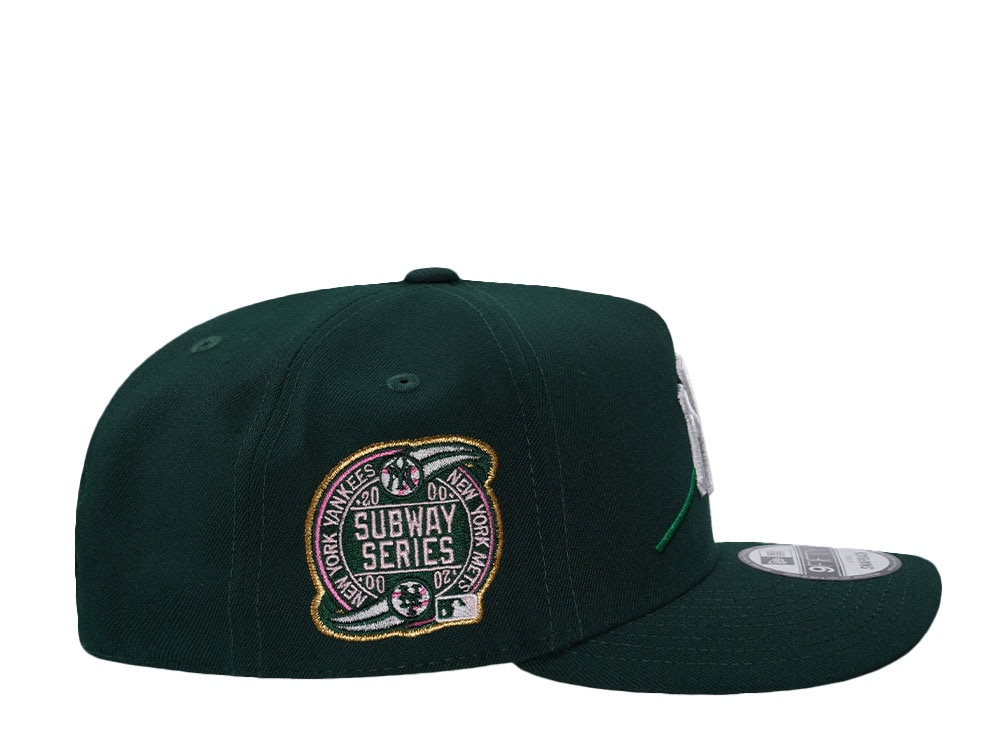 New Era New York Yankees Subway Series Dark Green Rose Edition 9Fifty A Frame Snapback Gorra