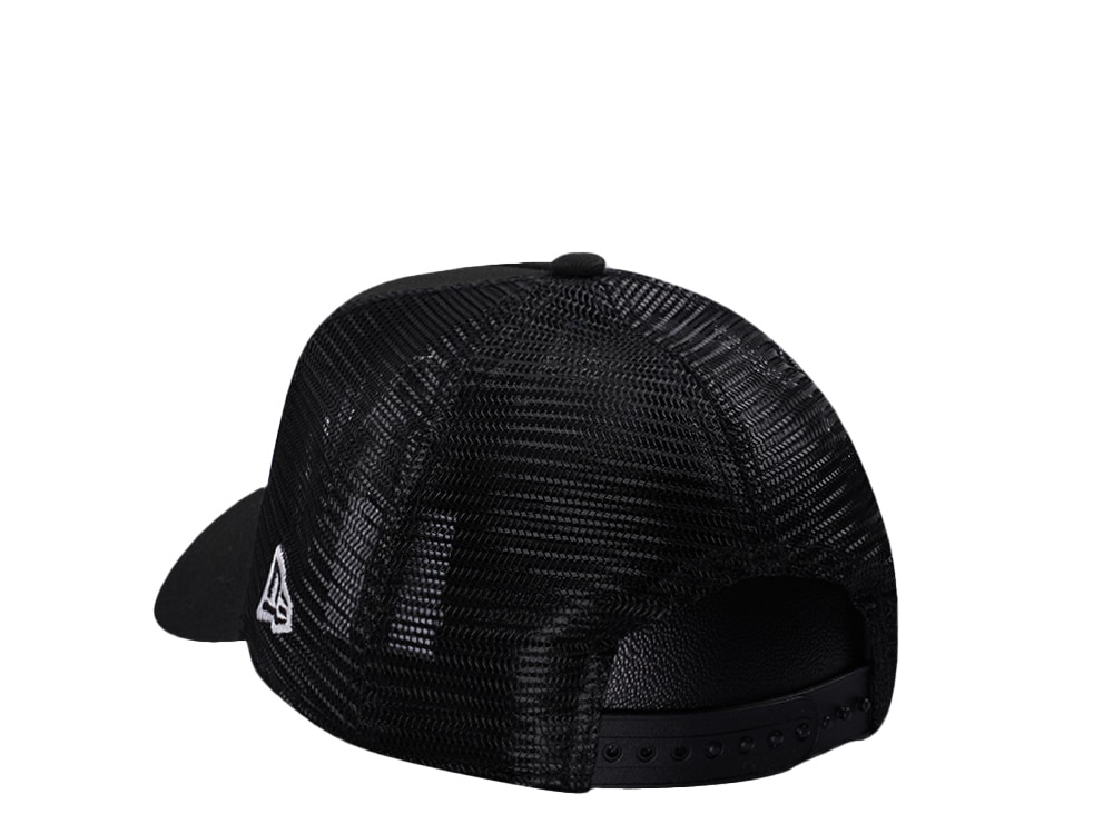New Era Sacramento Kings Black Prime Edition 9Forty A Frame Trucker Snapback Gorra