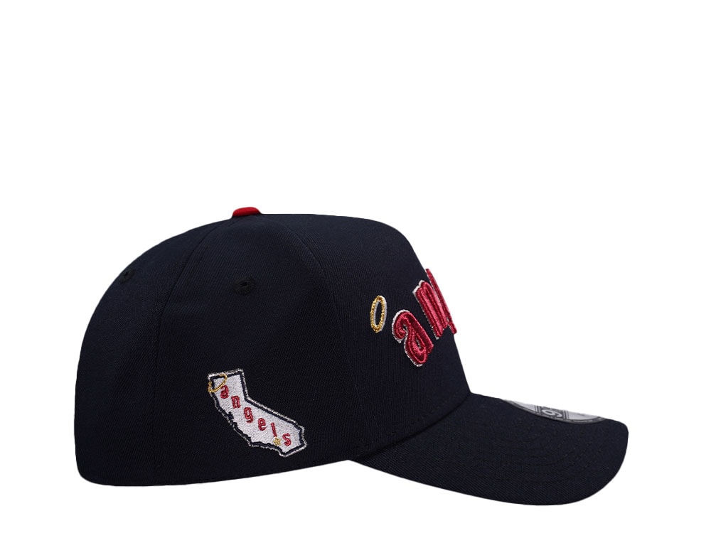 New Era California Angels Navy Throwback Edition 9Forty A Frame Snapback Gorra
