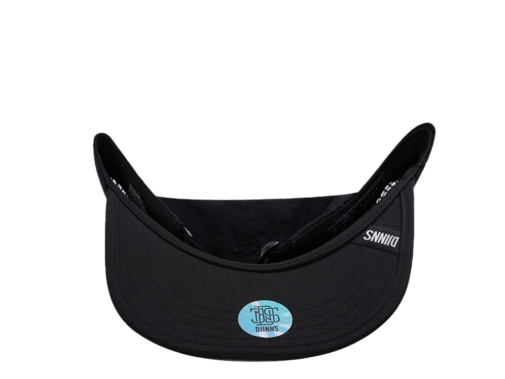 Djinns 5 Panel Black Big Net Mountain Strapback Gorra