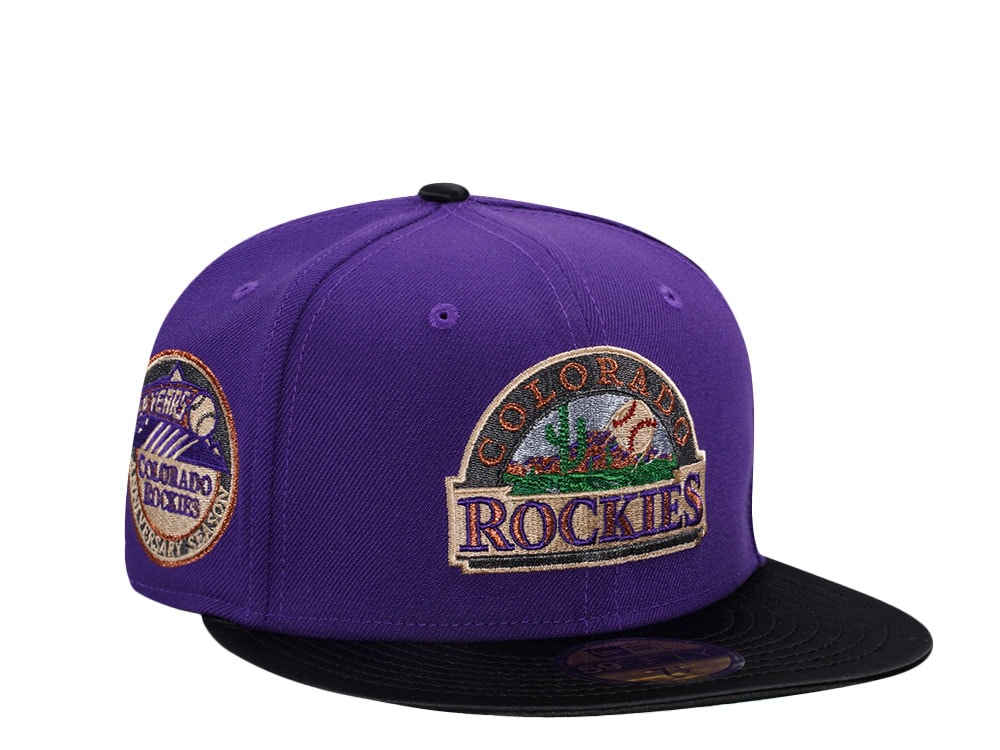 New Era Colorado Rockies 10 Years Anniversary Satin Brim Edition 59Fifty Fitted Gorra