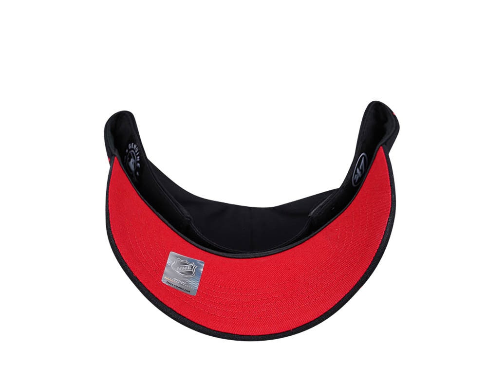 47Brand Calgary Flames Black Ballpark MVP Snapback Gorra