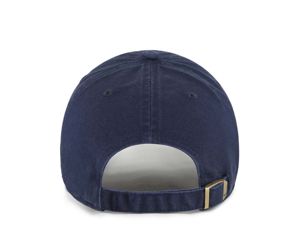 47Brand North Carolina Tar Heels Navy Clean Up Strapback Gorra