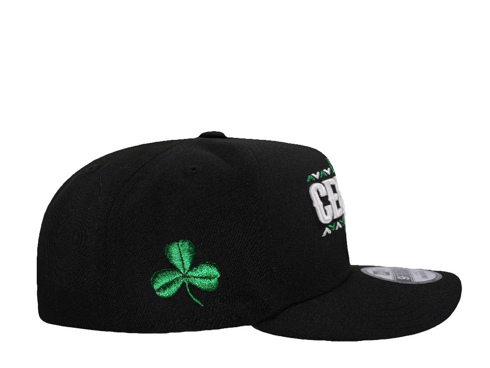 New Era  Boston Celtics Black Metallic Green A Frame 9Fifty Snapback Gorra