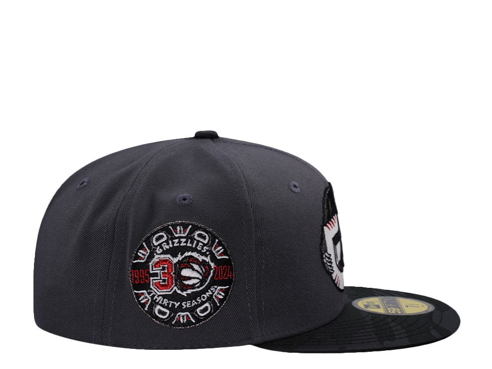 New Era Vancouver Grizzlies 30 Seasons Dark Gray Glow In The Dark Moon Edition 59Fifty Fitted Gorra