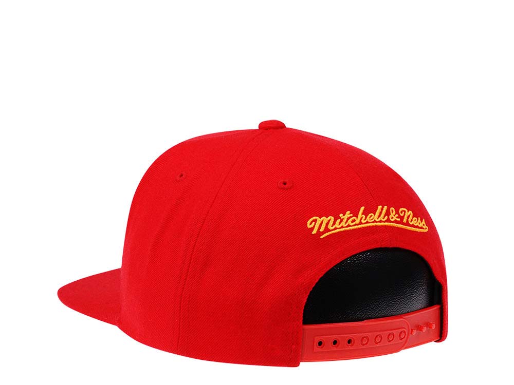 Mitchell & Ness Atlanta Hawks HWC Zig Zag Satin Undervisor Snapback Gorra