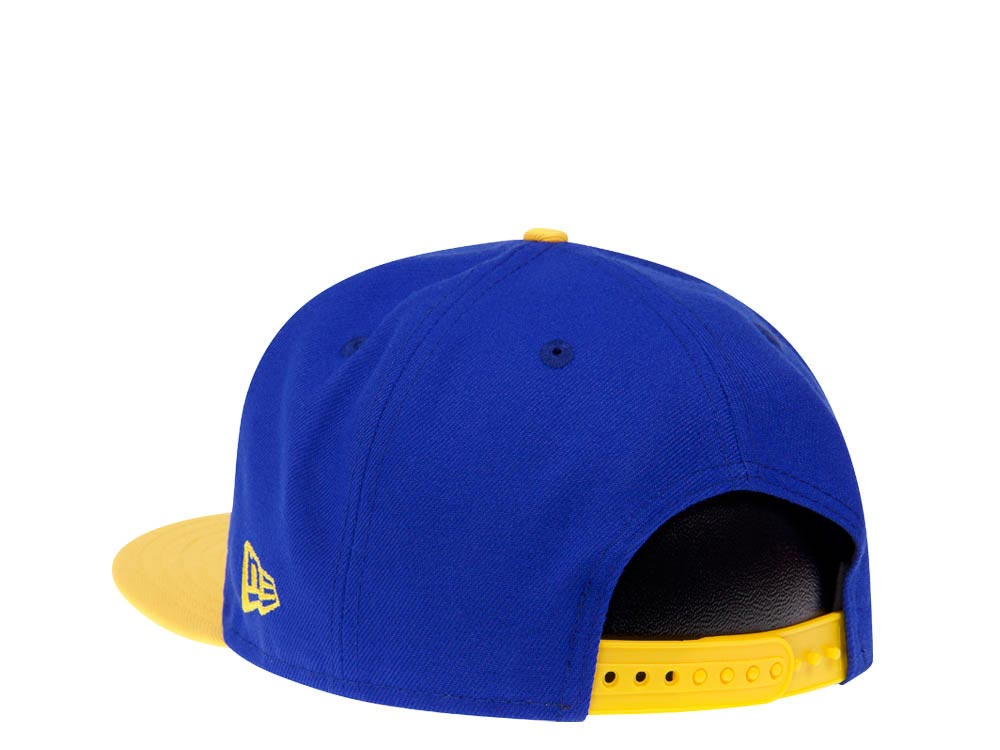 New Era Golden State Warriors Blue Gold Two Tone Edition 9Fifty Snapback Gorra