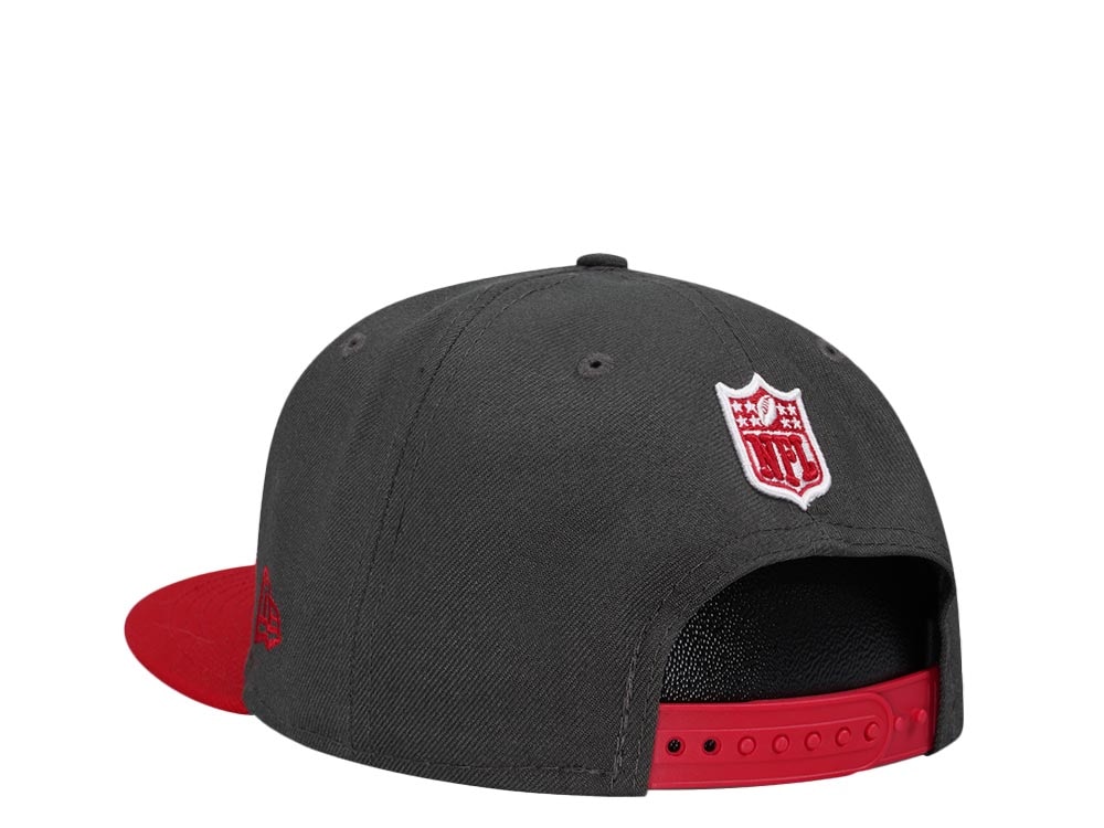 New Era Tampa Bay Buccaneers Gray Red Two Tone Classic Edition 9Fifty Snapback Gorra