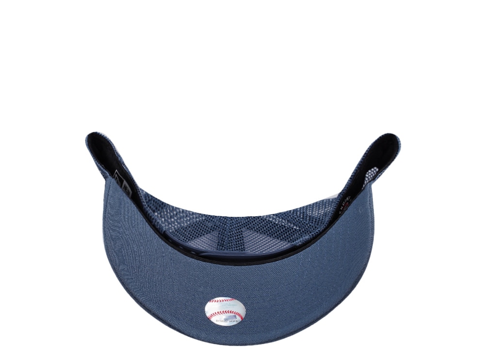 New Era Los Angeles Dodgers Indigo White Two Tone Edition 9Forty A Frame Trucker Snapback Gorra