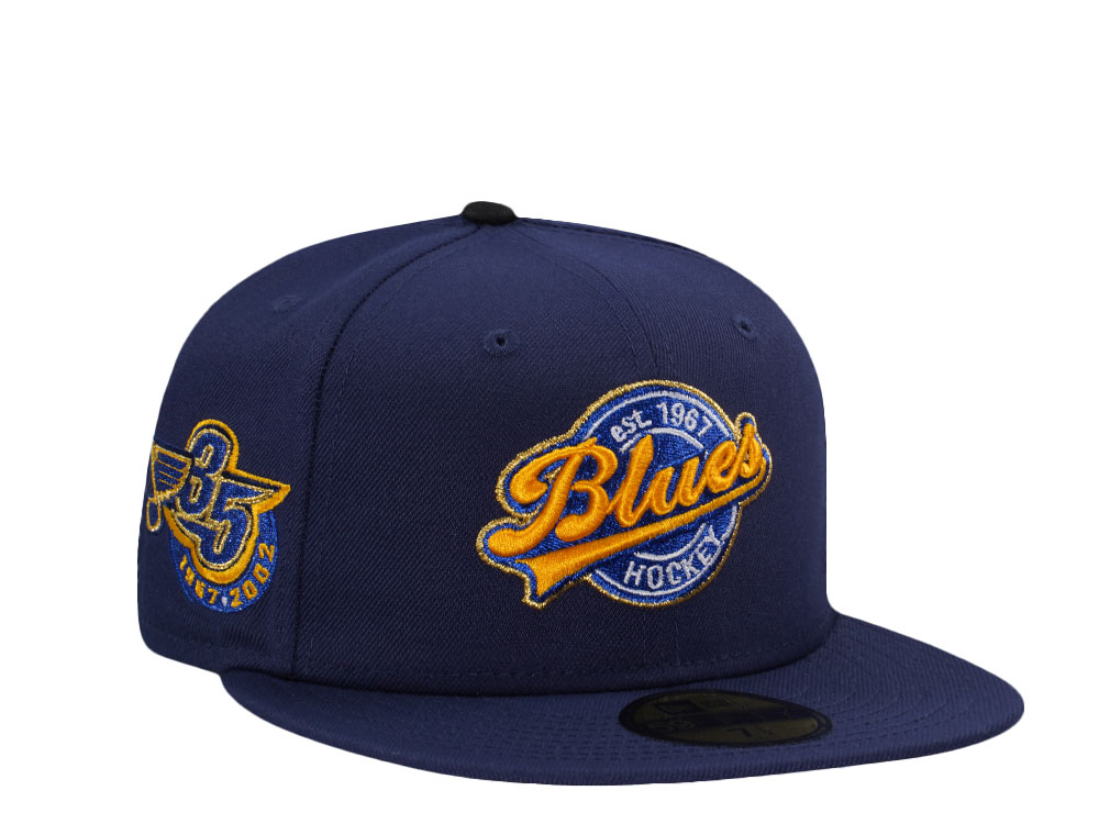 New Era St. Louis Blues 35th Anniversary Navy Prime Edition 59Fifty Fitted Gorra