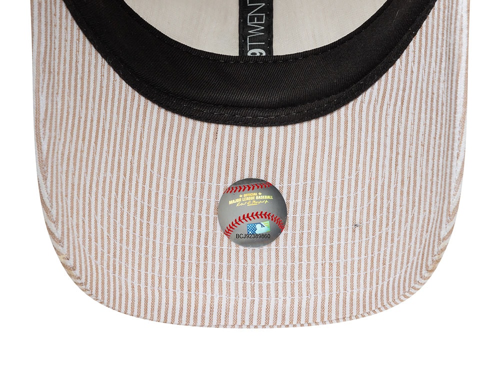 New Era Oakland Athletics Seersucker Stone 9Twenty Strapback Gorra