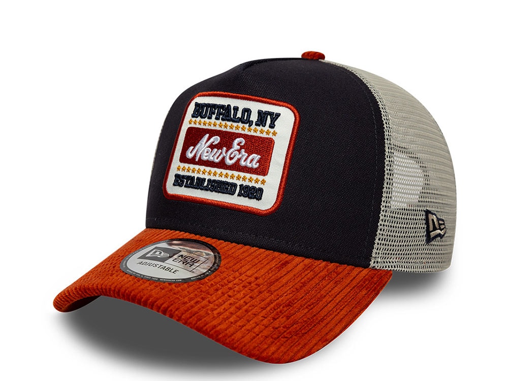 New Era Patch Navy Edition 9Forty A Frame Trucker Snapback Gorra