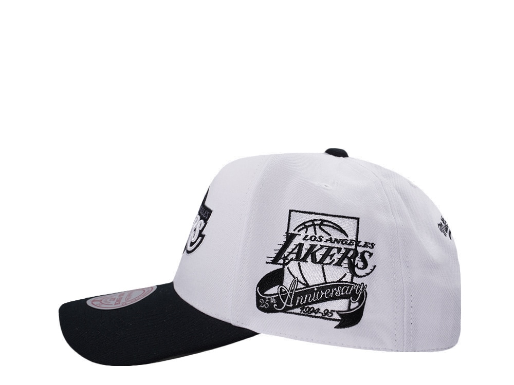 Mitchell & Ness Los Angeles Lakers NBA In The City White Edition Pro Pinch Fit Snapback Gorra