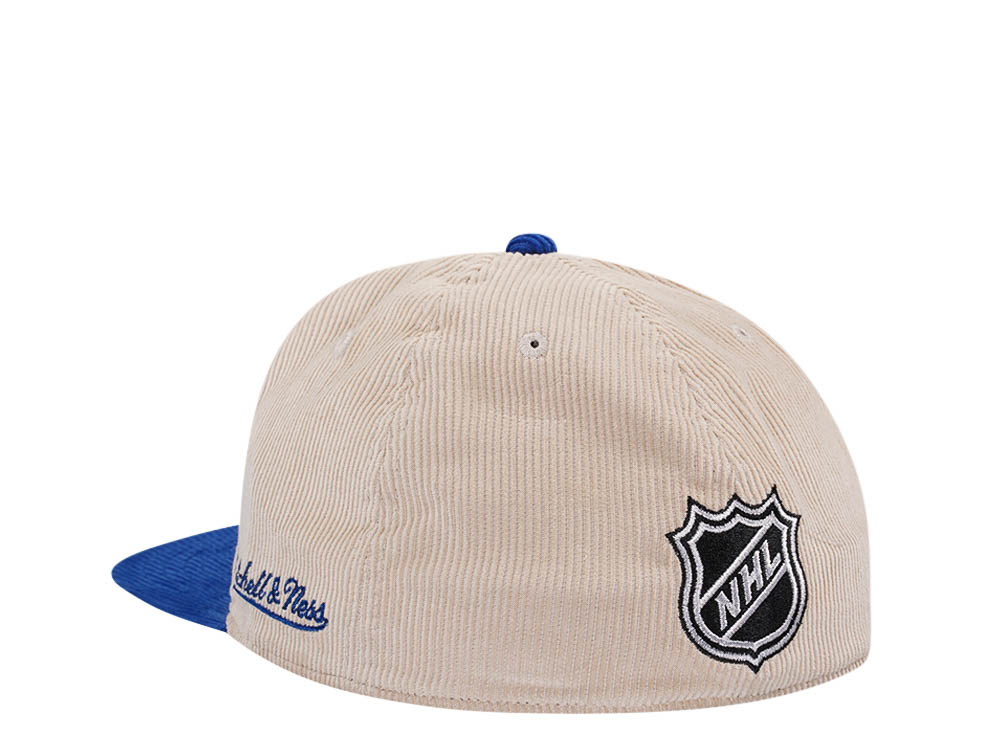 Mitchell & Ness Toronto Maple Leafs 75th Anniversary Two Tone Cord Edition Dynasty Fitted Gorra