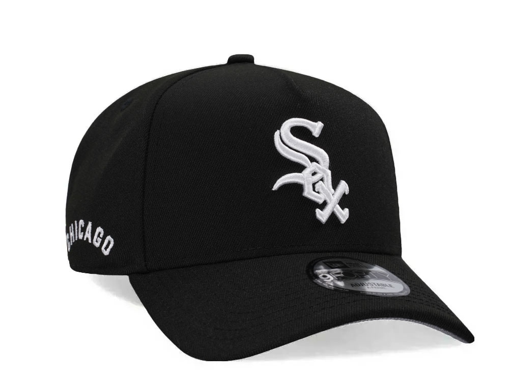 New Era Chicago White Sox Black Classic Edition 9Forty A Frame Snapback Gorra