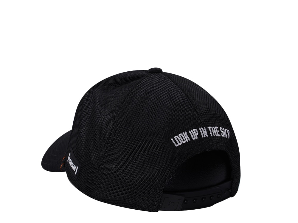 Capslab Superman Silver Logo Black Trucker Snapback Gorra