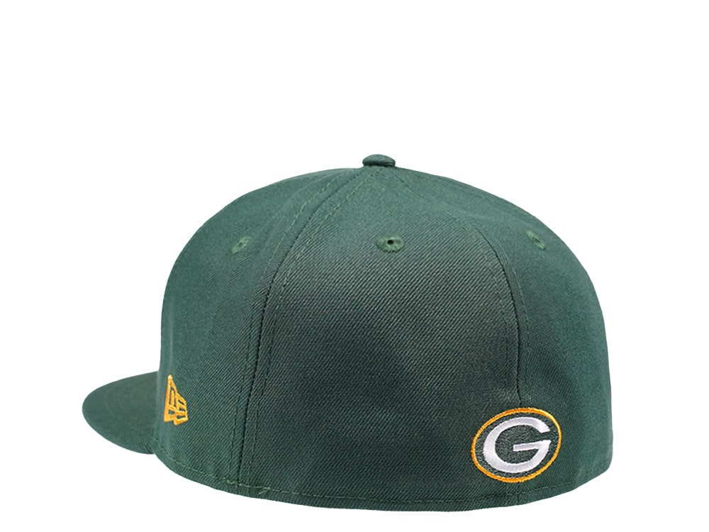New Era Green Bay Packers Throwback Script 59Fifty Fitted Gorra