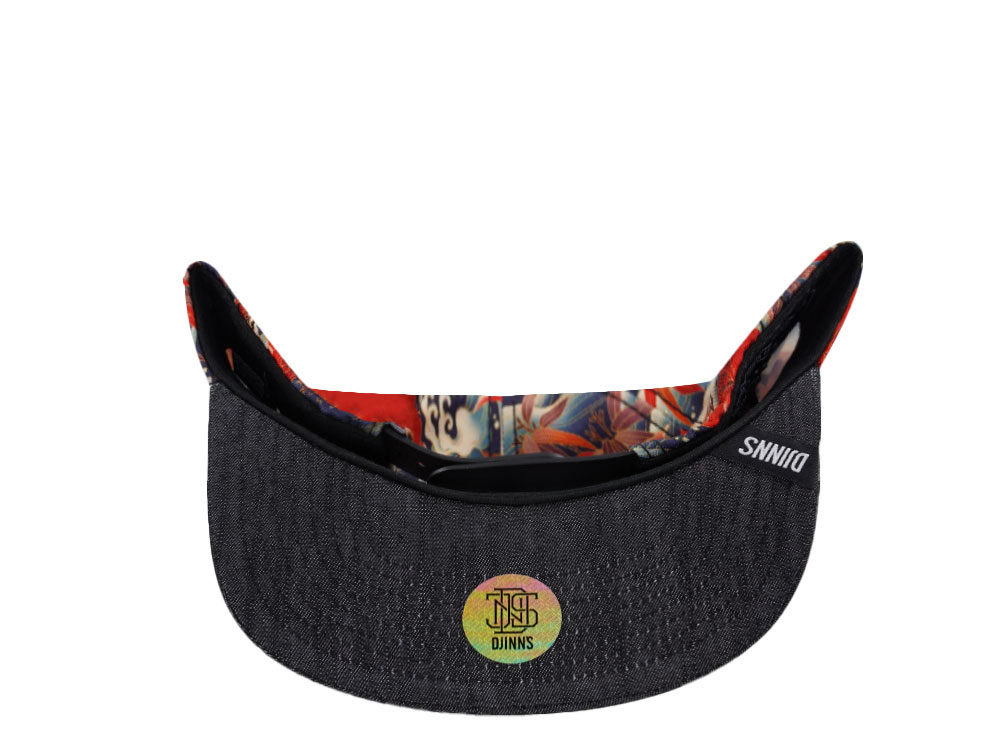 Djinns Koi Linen 6 Panel Snapback Gorra