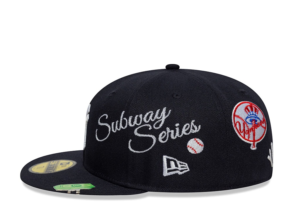 New Era New York Yankees Subway Series Multi Patch Navy Prime Edition 59Fifty Fitted Gorra