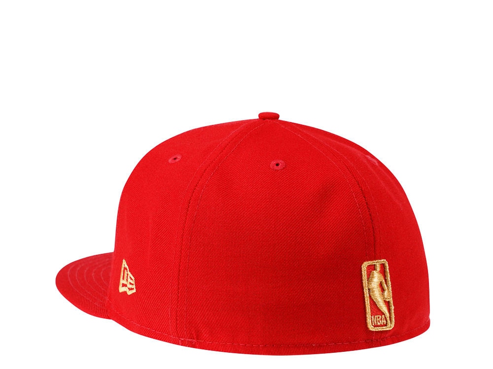 New Era Toronto Raptors Gold Red Edition 59Fifty Fitted Gorra