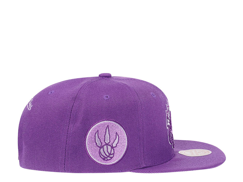 Mitchell & Ness Toronto Raptors Purple Hardwood Classic Snapback Gorra