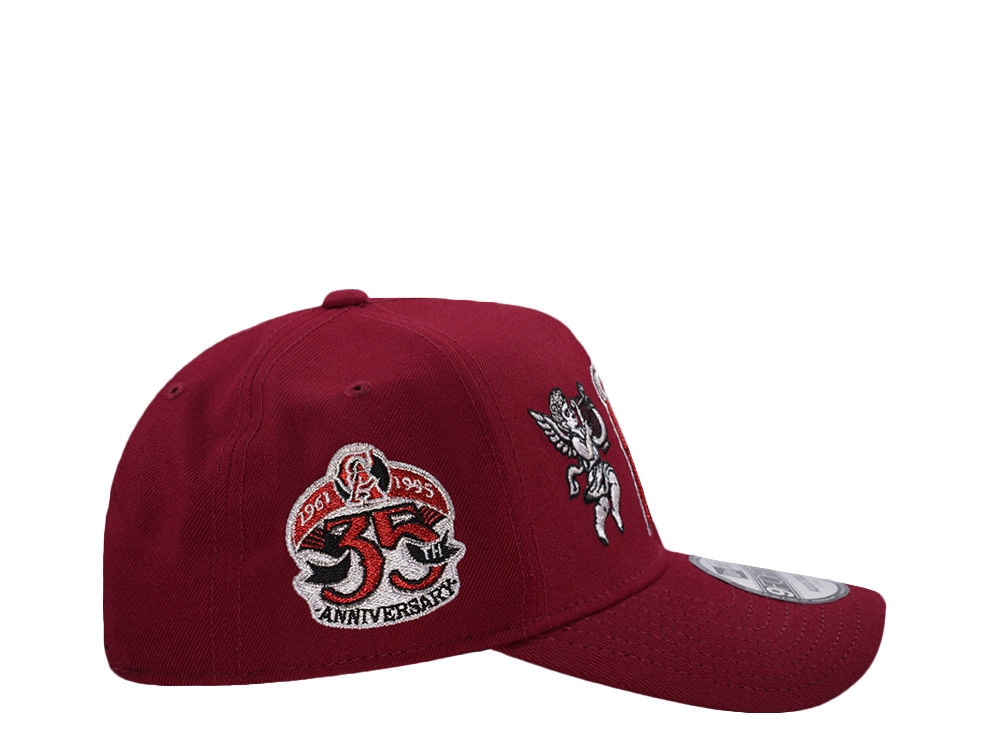 New Era Anaheim Angels 35th Anniversary Cupids Cardinal Red Prime Edition 9Forty A Frame Snapback Gorra