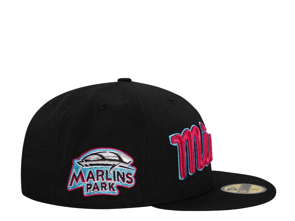 New Era Miami Marlins Marlins Park Vice Edition 59Fifty Fitted Gorra