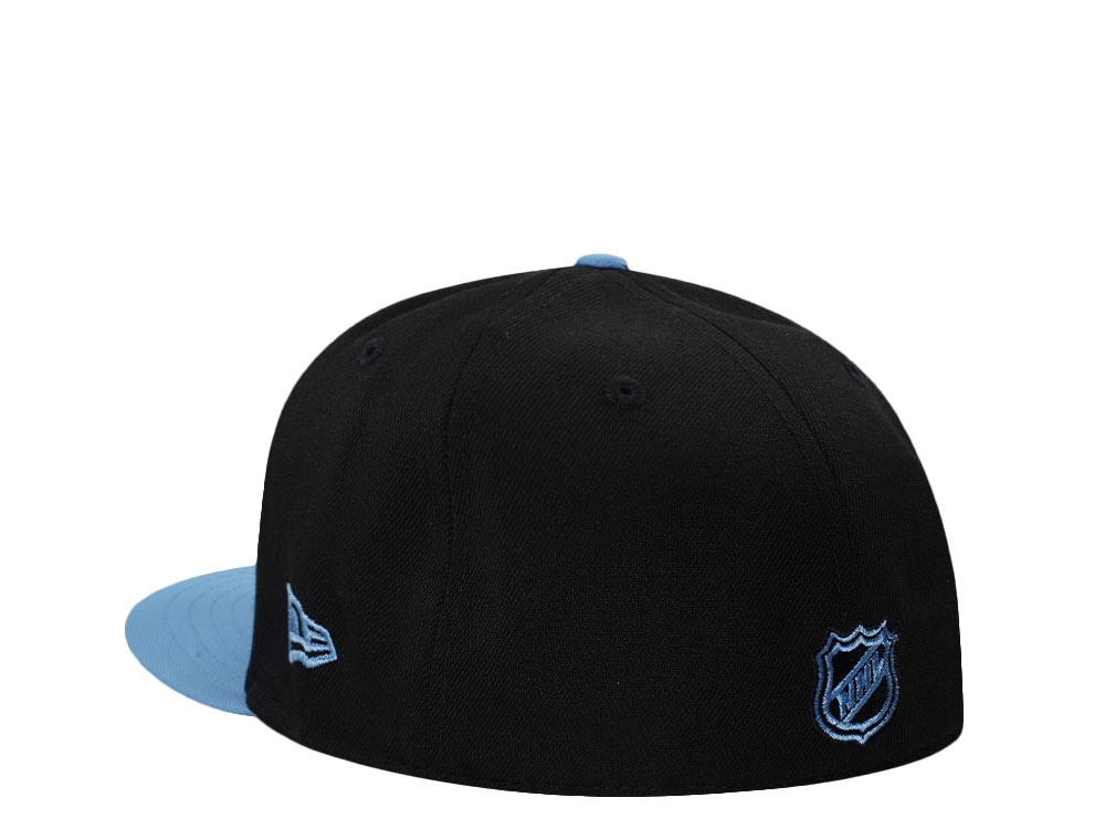 New Era Utah Mammoth Metallic Sky Blue Two Tone Edition 59Fifty Fitted Gorra
