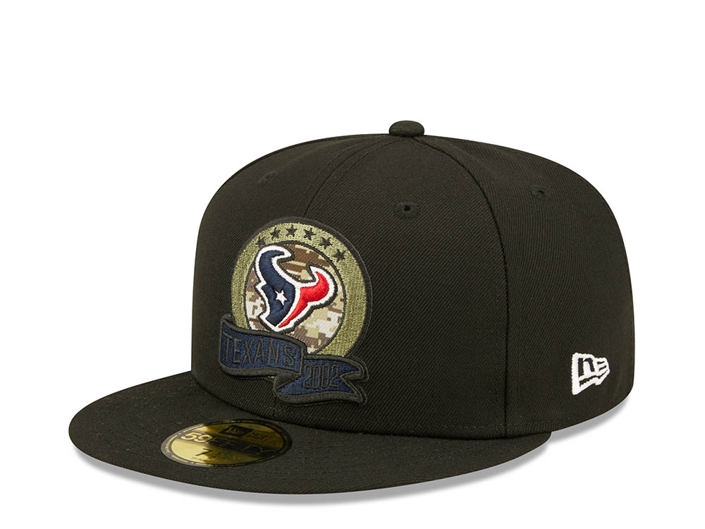 New Era Houston Texans Salute to Service 2022 Fitted 59Fifty Gorra