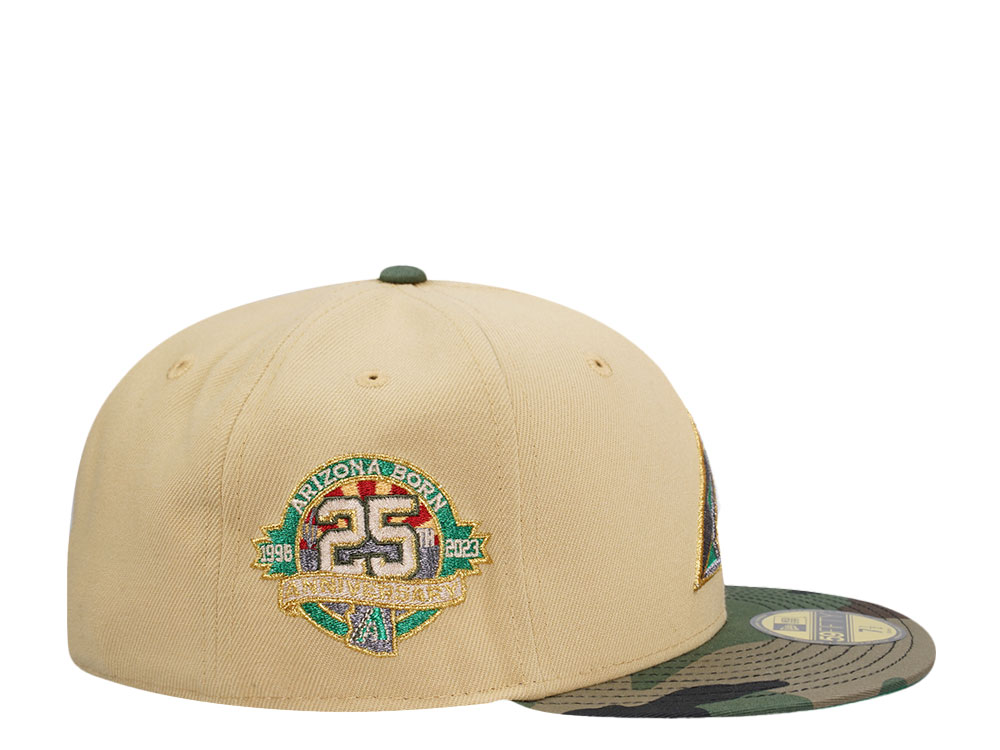 New Era Arizona Diamondbacks 25th Anniversary Vegas Camo Two Tone Edition 59Fifty Fitted Gorra
