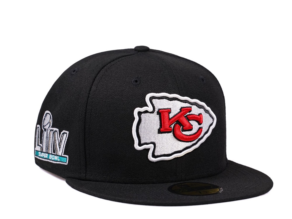 New Era Kansas City Chiefs Super Bowl LIV Black Edition 59Fifty Fitted Gorra