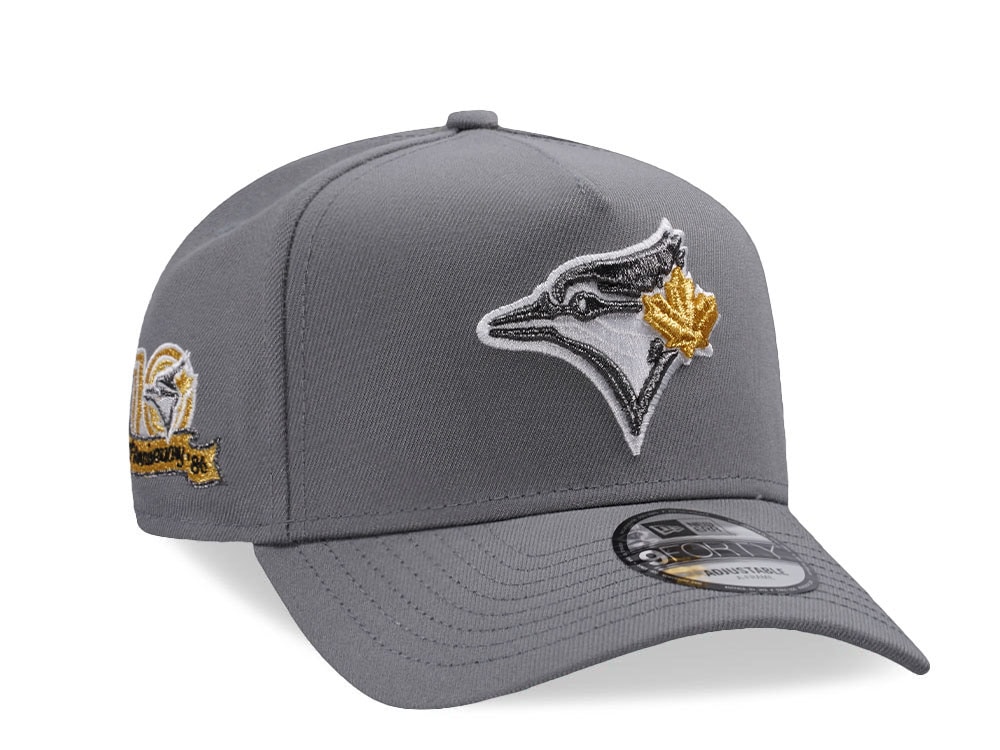 New Era Toronto Blue Jays 10th Anniversary Gray Edition 9Forty A Frame Snapback Gorra