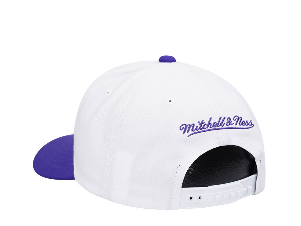 Mitchell & Ness Milwaukee Bucks Team Two Tone 2.0 Pro White Snapback Gorra