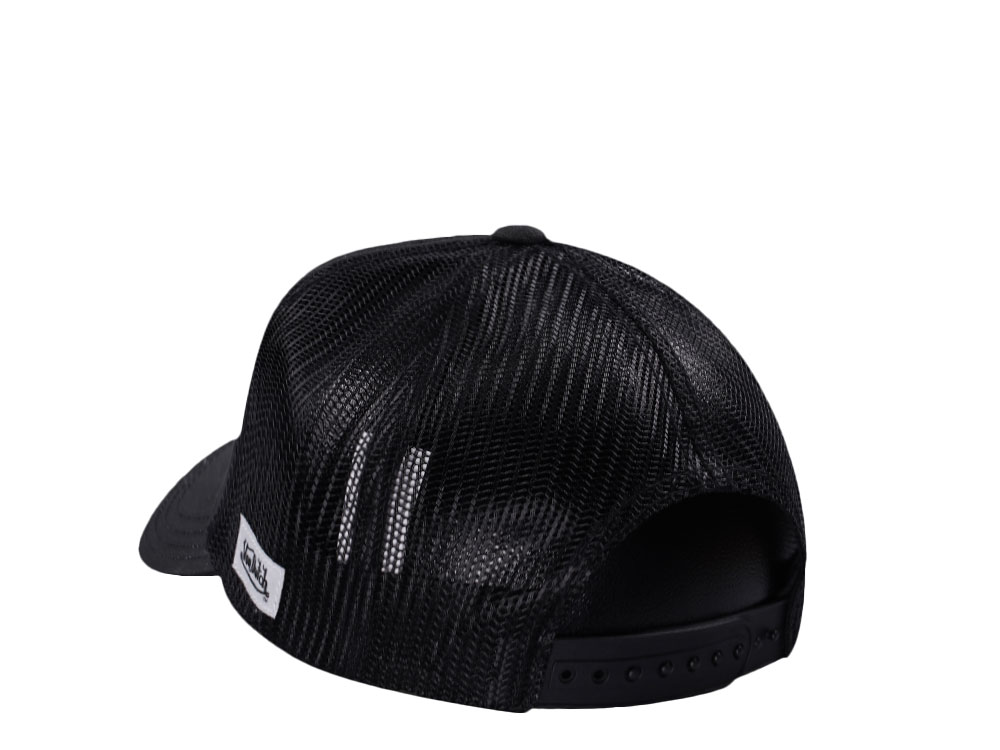 Von Dutch Motorcycle Club Screen Print Dark Gray Trucker Snapback Gorra