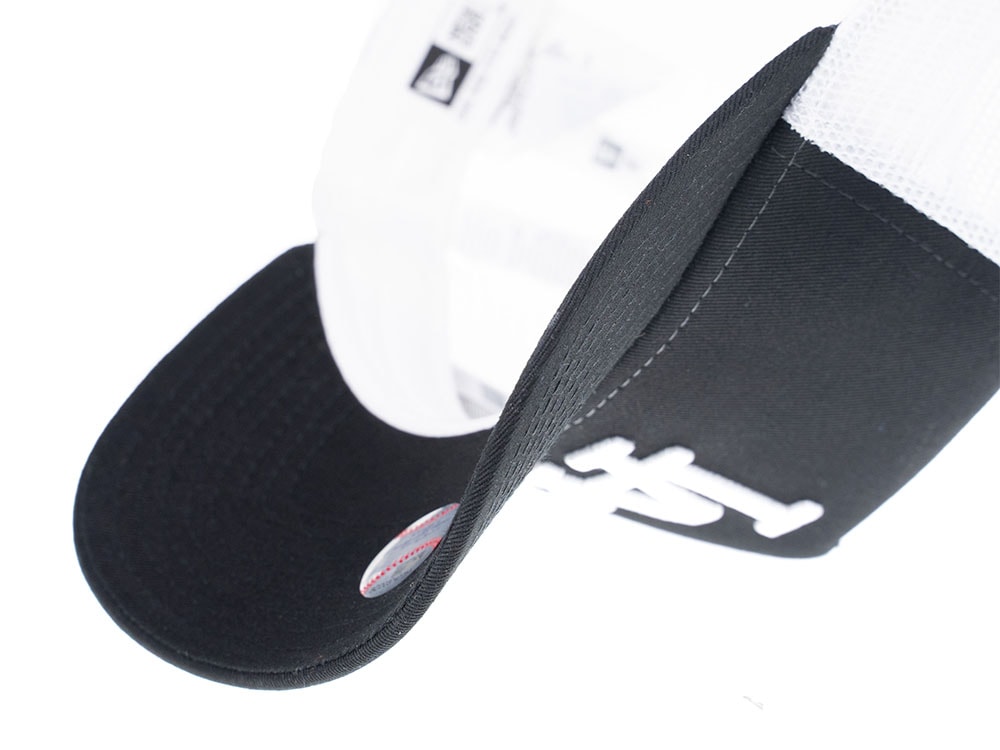 NEW ERA LOS ANGELES DODGERS MESH TRUCKER SNAPBACK CAP BLACK
