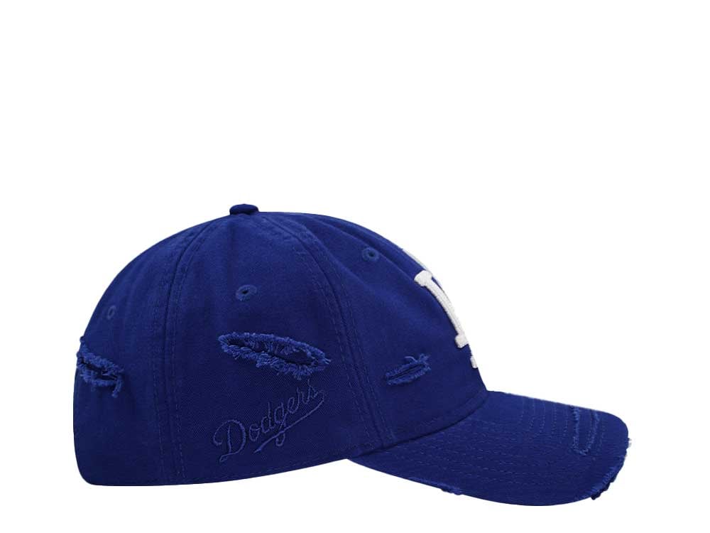New Era Los Angeles Dodgers Dark Royal Washed Distress 9Twenty Strapback Gorra