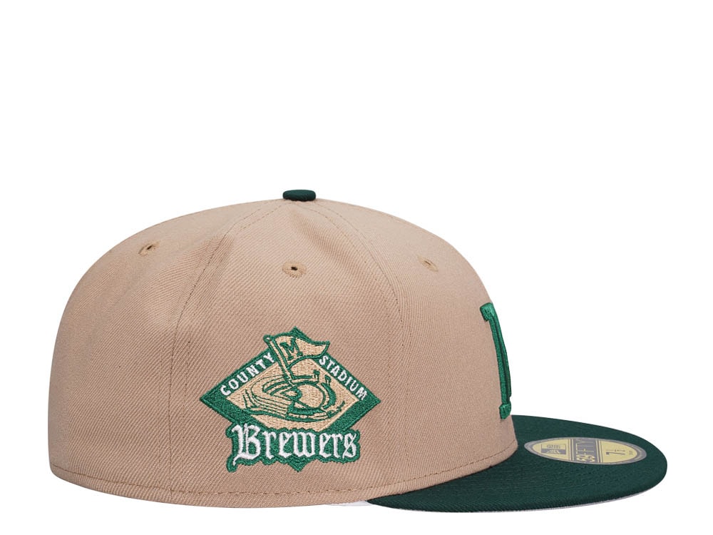 New Era Milwaukee Brewers County Stadium Colorflip Two Tone Edition 59Fifty Fitted Gorra