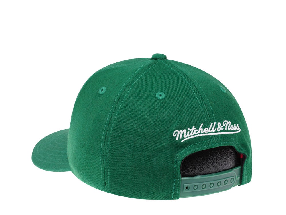 Mitchell & Ness Brooklyn Nets Green Red Line Flex Snapback Gorra