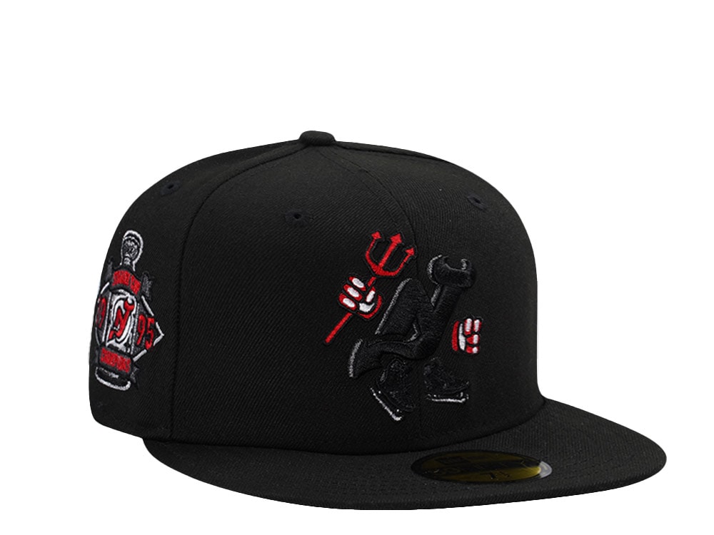 New Era New Jersey Devils Stanley Cup 1995 Black Prime Edition 59Fifty Fitted Gorra