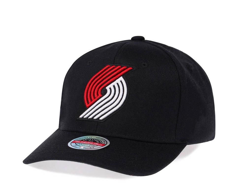 Mitchell & Ness Portland Trail Blazers Team Ground Red Line Solid Flex Snapback Gorra
